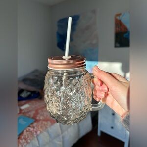 Pineapple Glass Mason Jar  (NEED GONE!)